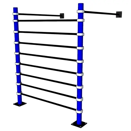 Calisthenics Rückenlehnenstruktur - D100 | Einstellbar | Professionell - Frontansicht Struktur