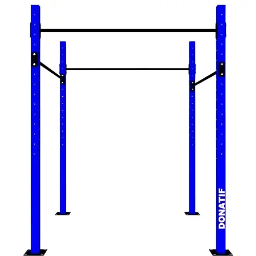 Struttura Calisthenics a Gabbia - D80 | Regolabile | Personalizzabile - Visuale Frontale Struttura