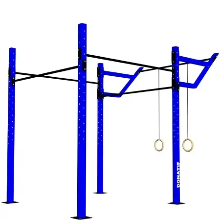 Rack Station Calisthenics a Gabbia - D80 Pro | Indoor - Outdoor - Visuale Frontale Struttura