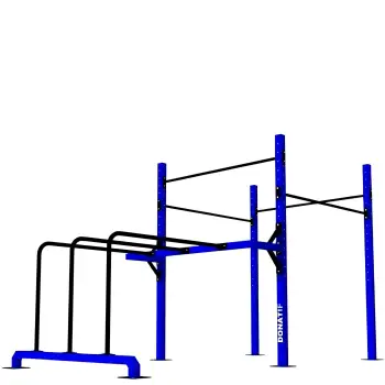 Cage Calisthenics Rack with Parallel Bars - D80 | Crosstraining - Full View of the Equipment