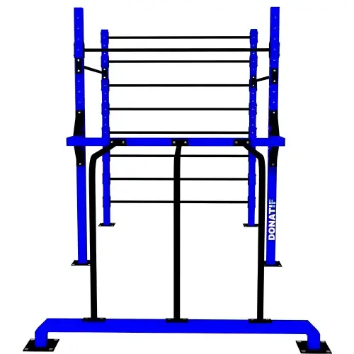 Structure de gymnastique suédoise avec dossier et barres parallèles - Personnalisé - Structure vue de face