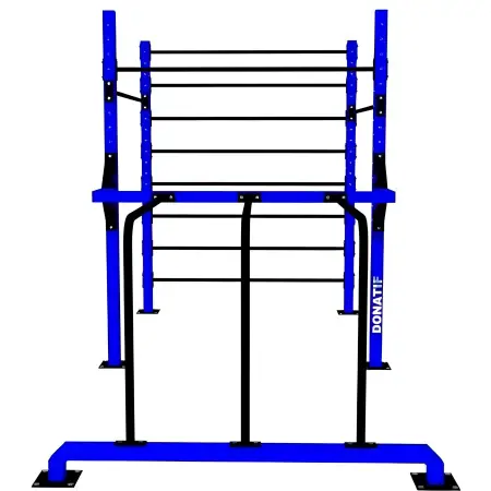 Structure de gymnastique suédoise avec dossier et barres parallèles - Personnalisé - Structure vue de face