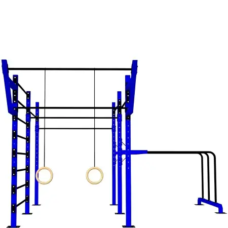 Estructura completa de calistenia - D80 | Parque de Calistenia Freestyle - Vista de la estructura frontal