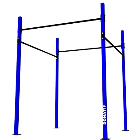 Structure de gymnastique suédoise avec barres de traction - D60 - Outil de vue complète