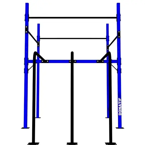 Calisthenics-Rahmen mit parallelen Stangen - D60 | Einstellbar - Modular - Volle Sicht auf das Werkzeug