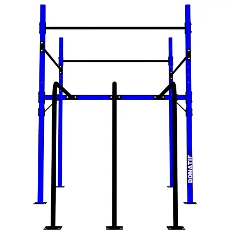 Calisthenics-Rahmen mit parallelen Stangen - D60 | Einstellbar - Modular - Volle Sicht auf das Werkzeug