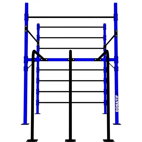 Calisthenics Structure with Backrest and Parallel Bars - D60 | Multifunction - Gym - Parallel Bar and Pull-Up Bar View
