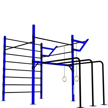 Struttura Calisthenics Multifunzione - D60 | Palestra - Centro Fitness - Visuale Completa Attrezzo 2