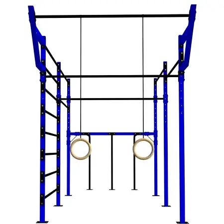 Estructura de calistenia multifunción completa - D60 - Vista frontal Estructura