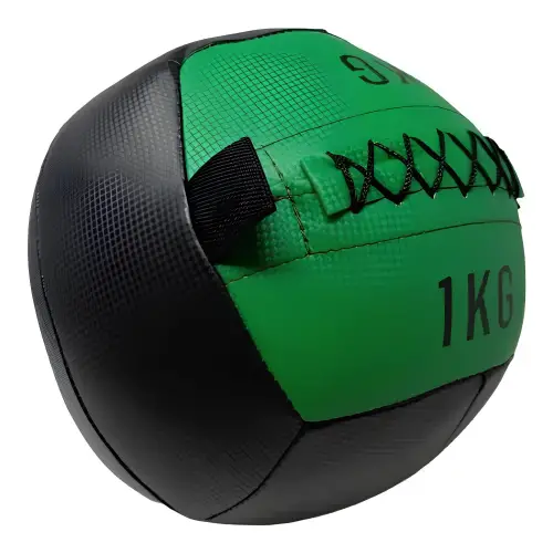 Balón Medicinal de 1 kg - Balón de Pared Multifunción | Entrenamiento funcional - Vista lateral
