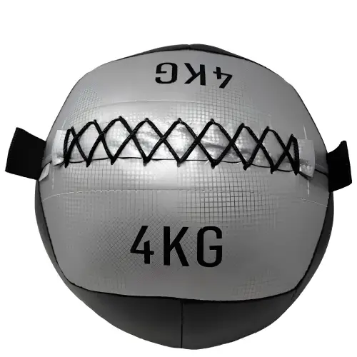 Balón medicinal de 4 kg - Balón de pared multifunción | Entrenamiento funcional - Vista completa