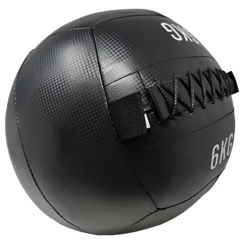 Balón medicinal de 6 kg - Balón de pared multifunción | Entrenamiento funcional - Vista lateral