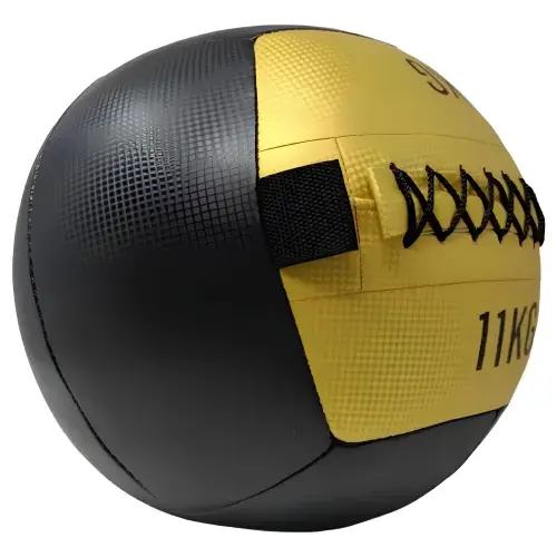 Balón medicinal de 11 kg - Balón de pared multifunción | Entrenamiento funcional - Vista lateral