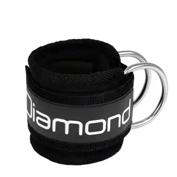 Pull-Up Ankle Braces with Rings - Velcro Closure | Gym - Full View