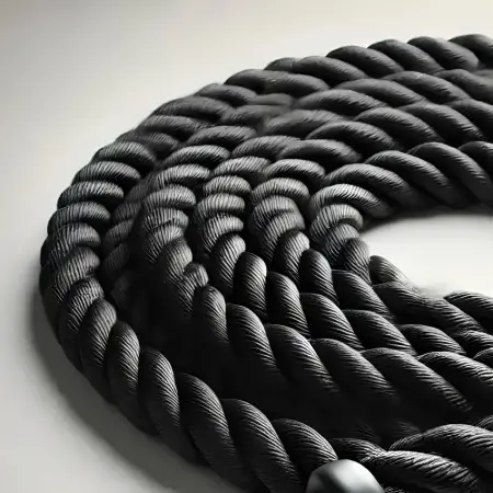 Battle Rope - Gym Trainingsseil | Donatif - Nahaufnahme Seilbeschnitt