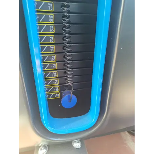 Pec Fly e Rear Delt - X6 | Fiera Rimini Wellness 2024 - Visuale Ravvicinata sul Perno di Regolazione