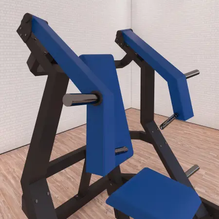 Olympic Bench Incline a Carico Libero - CLP | Professionale - Visuale Ravvicinata Caricamento Dischi