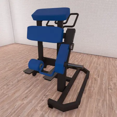 Stand Back Leg Lift Trainer a Carico Libero - CLP | Professionale - Visuale Struttura