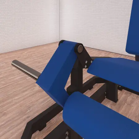 Free Load Sitting Leg Extender - CLP | Professional - Close-up view of weight loading