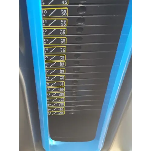 Extensiones de Pierna & Curl de Pierna - X6 | Rimini Wellness Fair 2024 - Vista de cerca del Pin de Ajuste