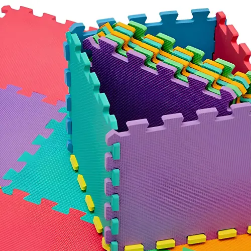 Alfombras entrelazadas EVA Puzzle | Multicolor - Fitness - Alfombras Visual Fitted