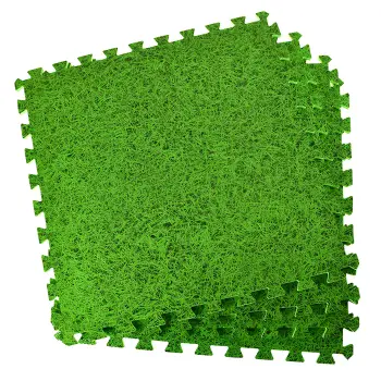 EVA Interlocking Puzzle Mats Grass Design Fitness