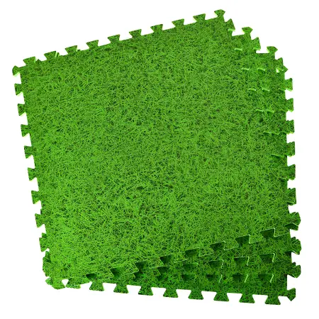 Tapis imbriqués EVA Puzzle | Conception de pelouse - Fitness - Vue d’ensemble