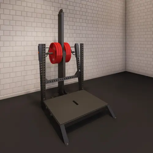 Gürtel-Kniebeugen-Maschine - Professionell | Maßanfertigung - volle Ansicht des Raumes