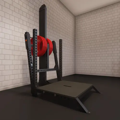 Machine à squat à la ceinture - Professionnel | Sur mesure - Vue latérale droite