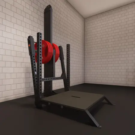 Machine à squat à la ceinture - Professionnel | Sur mesure - Vue latérale droite