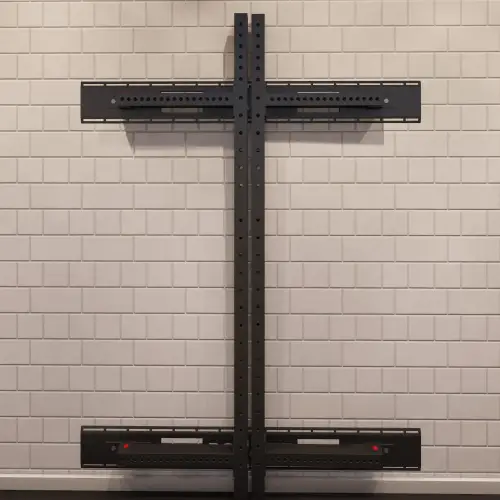 Rack de montaje en pared plegable | Personalizado - Vista de rack cerrado