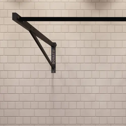 Barra de dominadas montada en la pared | Hecho a medida - Vista de primer plano