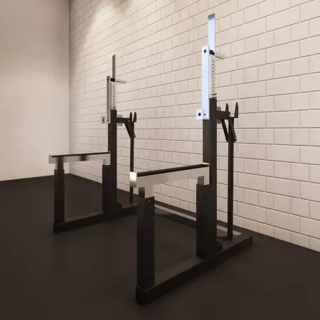 Rack de competición de powerlifting - Profesional - Vista lateral