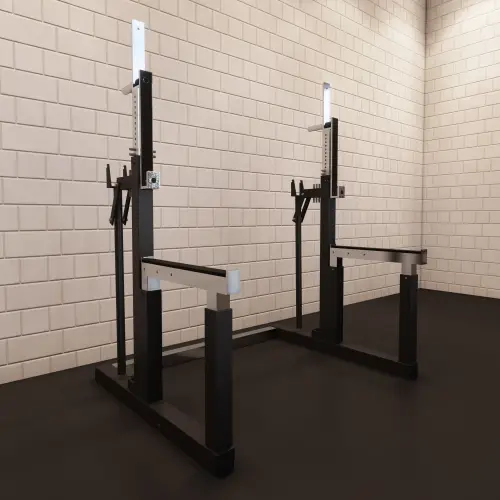 Powerlifting Rack da Competizione - Professionale - Visuale Completa nella Stanza