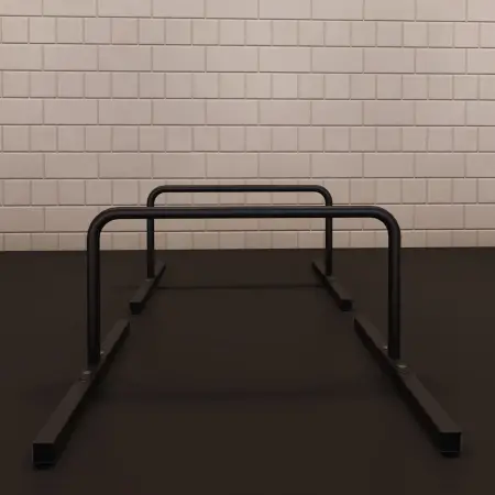 Barres parallèles pour salle de sport - Professionnel | Sur mesure - Vue de face