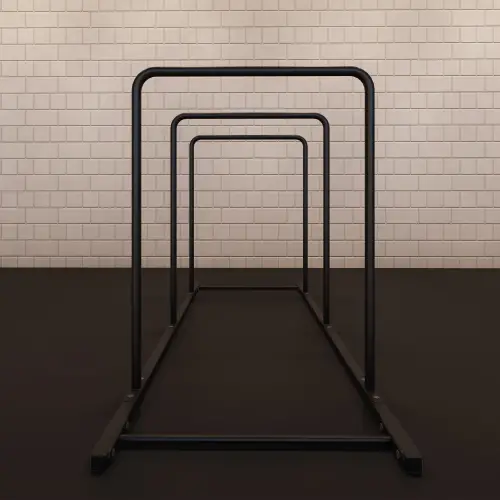 Barres parallèles triples | Sur mesure - Vue de face