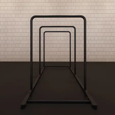 Dreifache Parallelstangen | Maßanfertigung - Vorderansicht