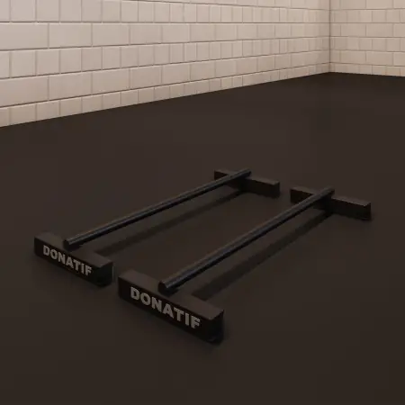 Barras paralelas bajas Elite - Tamaños más grandes | Hecho a medida - Vista completa de la habitación