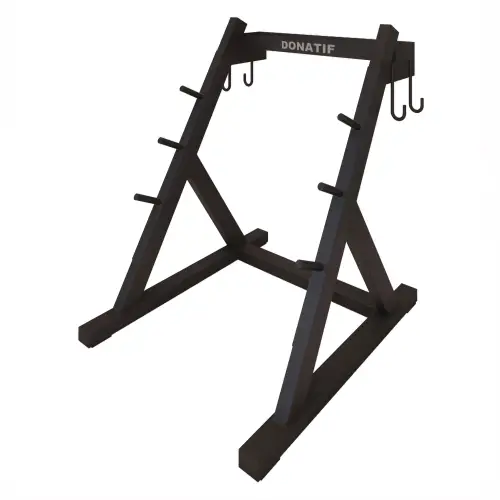 Soporte de barra horizontal | Hecho a medida - Vista lateral