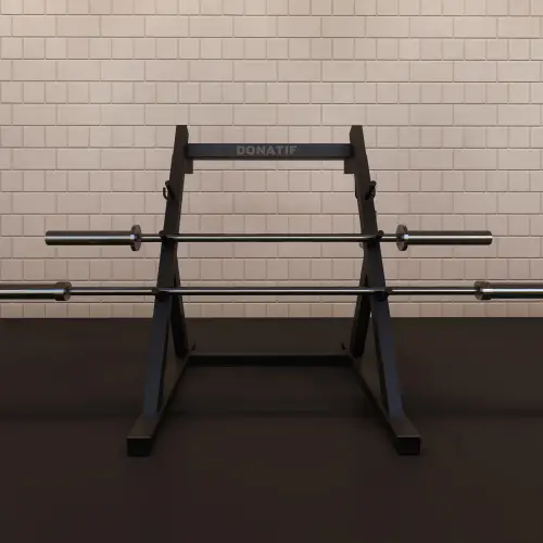 Rack d’haltères horizontal | Sur-mesure - Vue de face