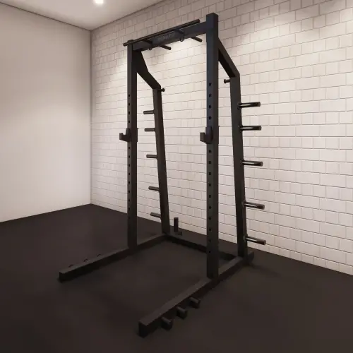 Medio Rack Olímpico - Profesional | Hecho a medida - Vista lateral en la habitación