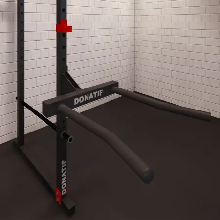 Barres plongeantes convergentes - Professionnel | Sur mesure - Logo en gros plan