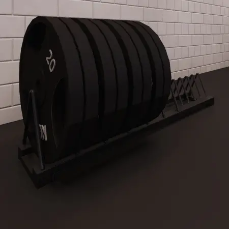 Pare-chocs horizontal pour rack à disques | Sur mesure - vue rapprochée