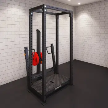 Rack con Belt Squat Machine | Realizzato su Misura - Visuale Completa 2