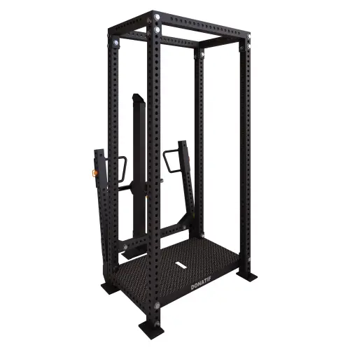 Rack con máquina de sentadillas con cinturón | Hecho a medida - Vista completa