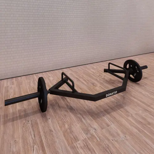 Offene Sechskant-Fallstange - 25, 28, 50 mm | Custom Made - Nahaufnahme des Logos