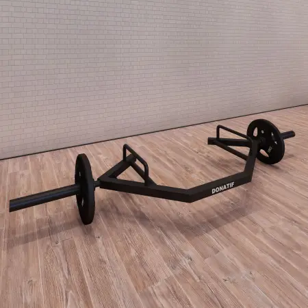 Offene Sechskant-Fallstange - 25, 28, 50 mm | Custom Made - Nahaufnahme des Logos