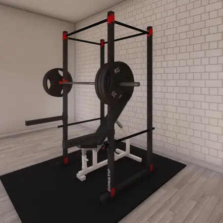 Barra de seguridad - Universal Rack Spotter - SF2 | Personalizado - Vista lateral de la estructura