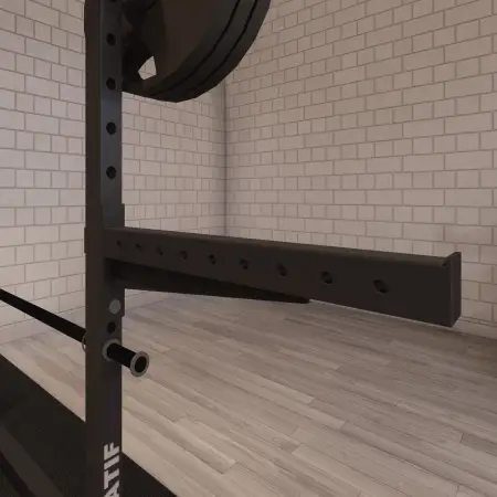 Safety Bar - Safety Arms for Racks - SF3 | Tailor-made - Close-up view of the Mounted Safety Bar