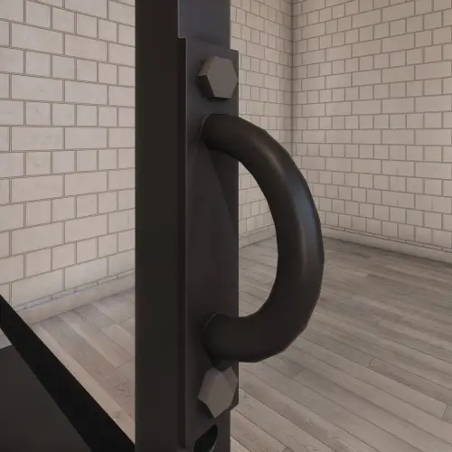 Battle Rope Hook for Racks | Custom Made - Close-Up View in the Room